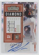 2020 Panini Contenders Rookie 2 Diamond Ticket 13/15 Jaylin Davis #162 Auto 0b3