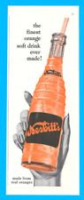 Nesbitt's orange soft drink soda bottle straw vintage print ad 1955 ephemera