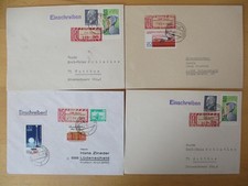 LOT 51, 20 pcs GDR letters SbPA with registered stamp + receipt part