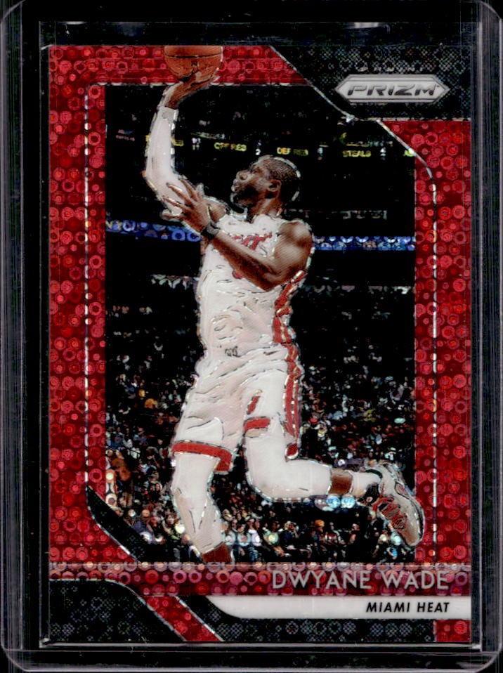 2018-19 Prizm Dwyane Wade Prizms Fast Break Red #85/125 Heat