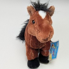 Vintage Ganz Webkinz Brown Horse Plush with SEALED CODE Stuffed Animal Toy