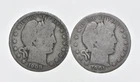 1892-1915 Lot 2 1908 1901 Barber 90% Half Dollars - Coin Collection *985