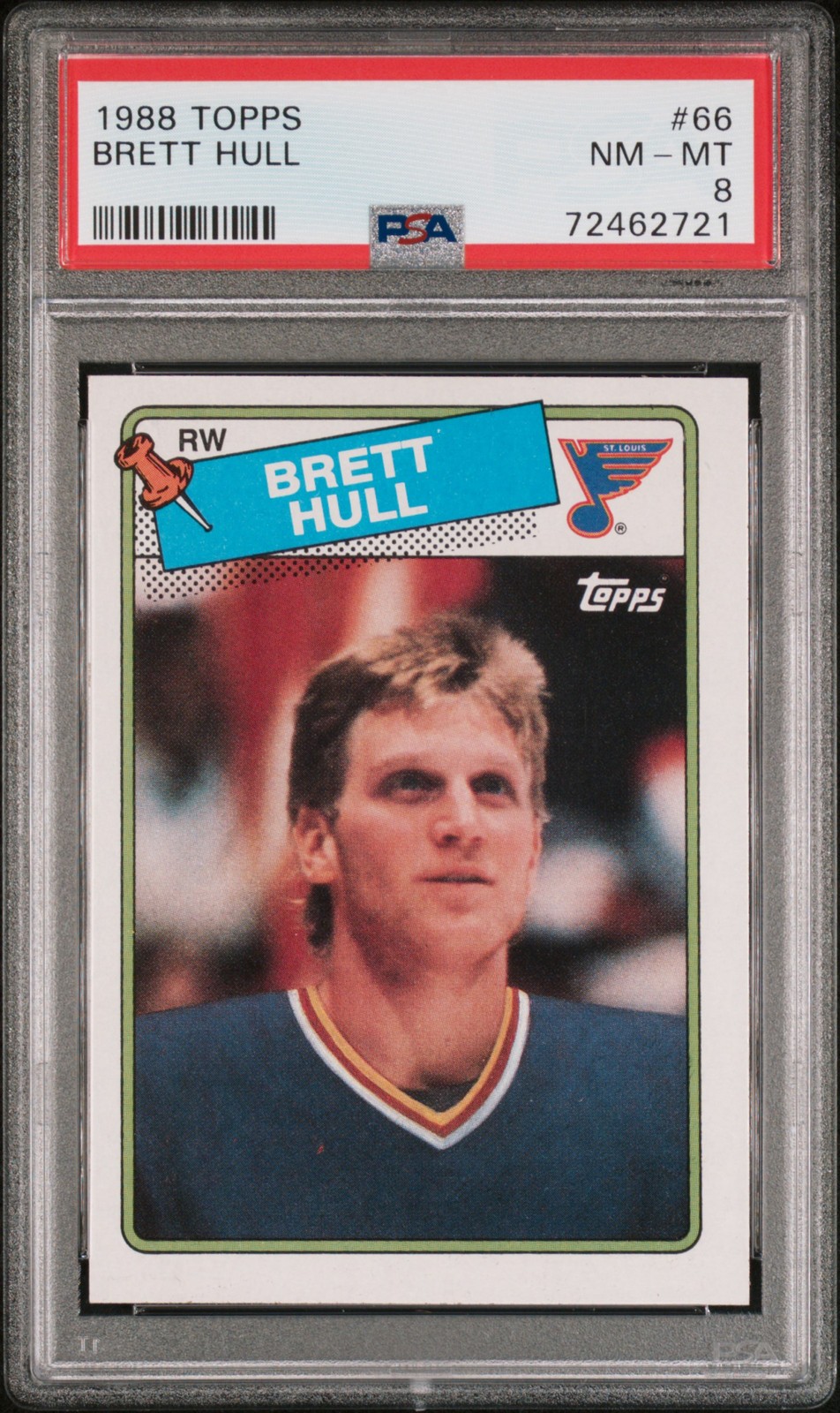 1988 Topps Brett Hull #66 PSA 8