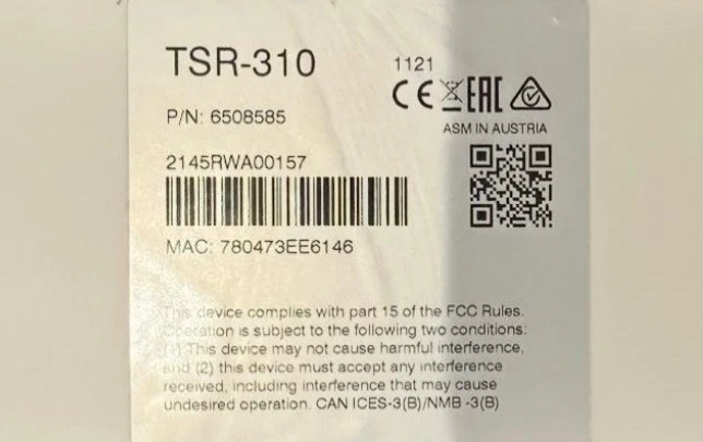 NEW CRESTRON TSR-310 TOUCH SCREEN WIFI REMOTE CONTROL - Image 2 of 3