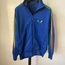 RARE Adidas Grun Jamaica Mens Blue Track suit Jacket size Small