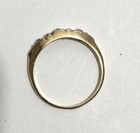 Antique Art Deco 14K Yellow White Gold Ring Wedding Band sz 7.5 Vintage — photo 6