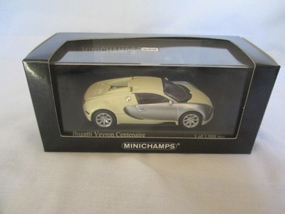 Minichamps Bugatti Veyron Centenaire 2009 Chrome Beige 400 110854 MIB  1/43