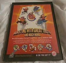 Rocket Power Burger King Big Kida Meal Toys Framed Print Ad 2002 8.5X11