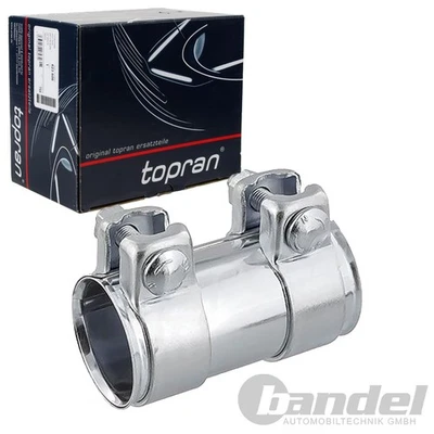 AUSPUFF ROHRVERBINDER Ø 50mm x Länge 95mm DOPPELSCHELLE passend für VAG - Bild 1 von 2