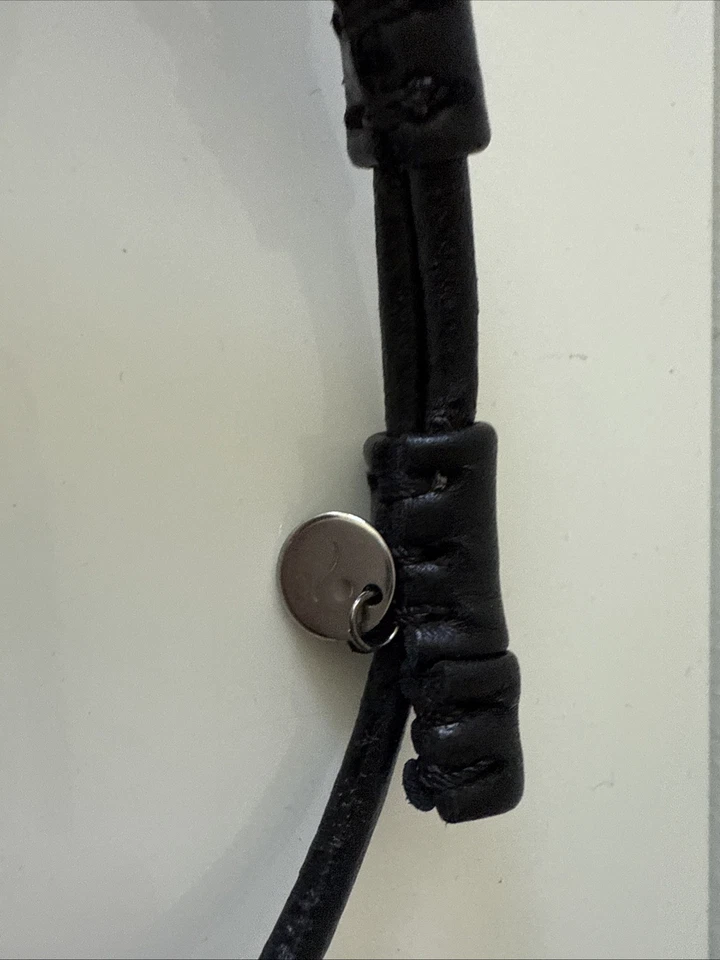 Giulia Boccafogli Chunky Leather Statement Necklace, Black/Gold/Brown - Image 4 of 4