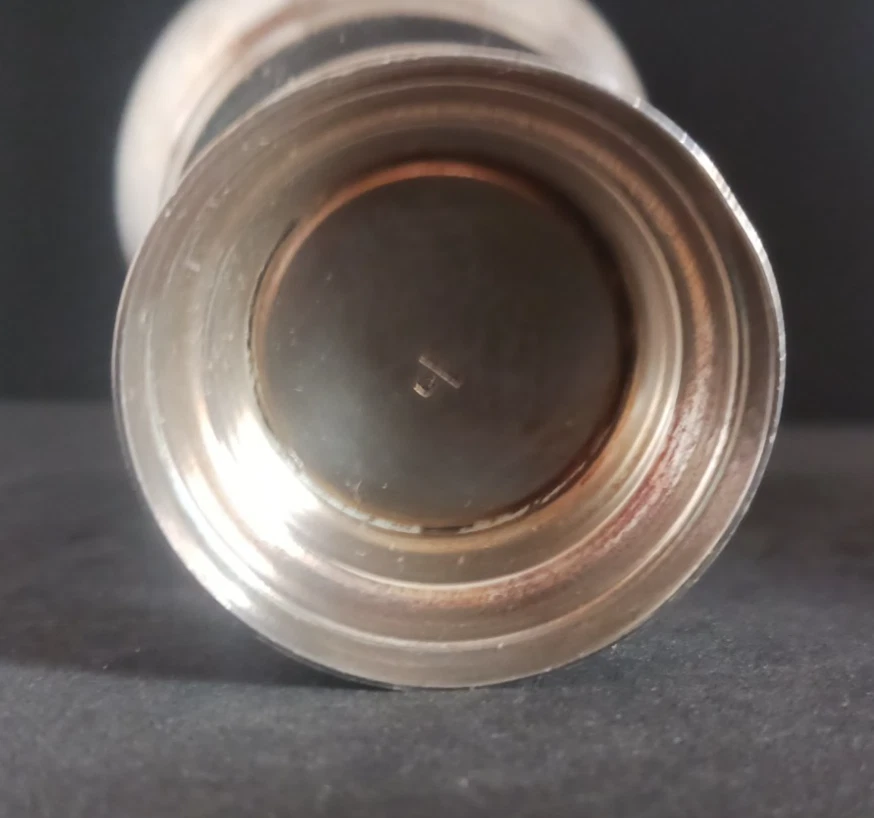 Reneka argenterie timbale intérieur vermeillé métal argenté Art déco - Photo 4/4