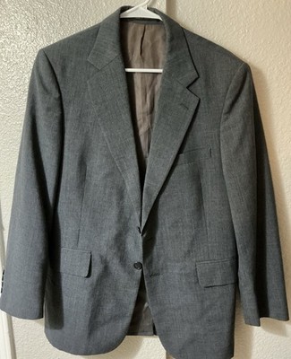 Philippe Vartin Gray Suit 38R 32W Wool Worsted 2-Button Single Vent