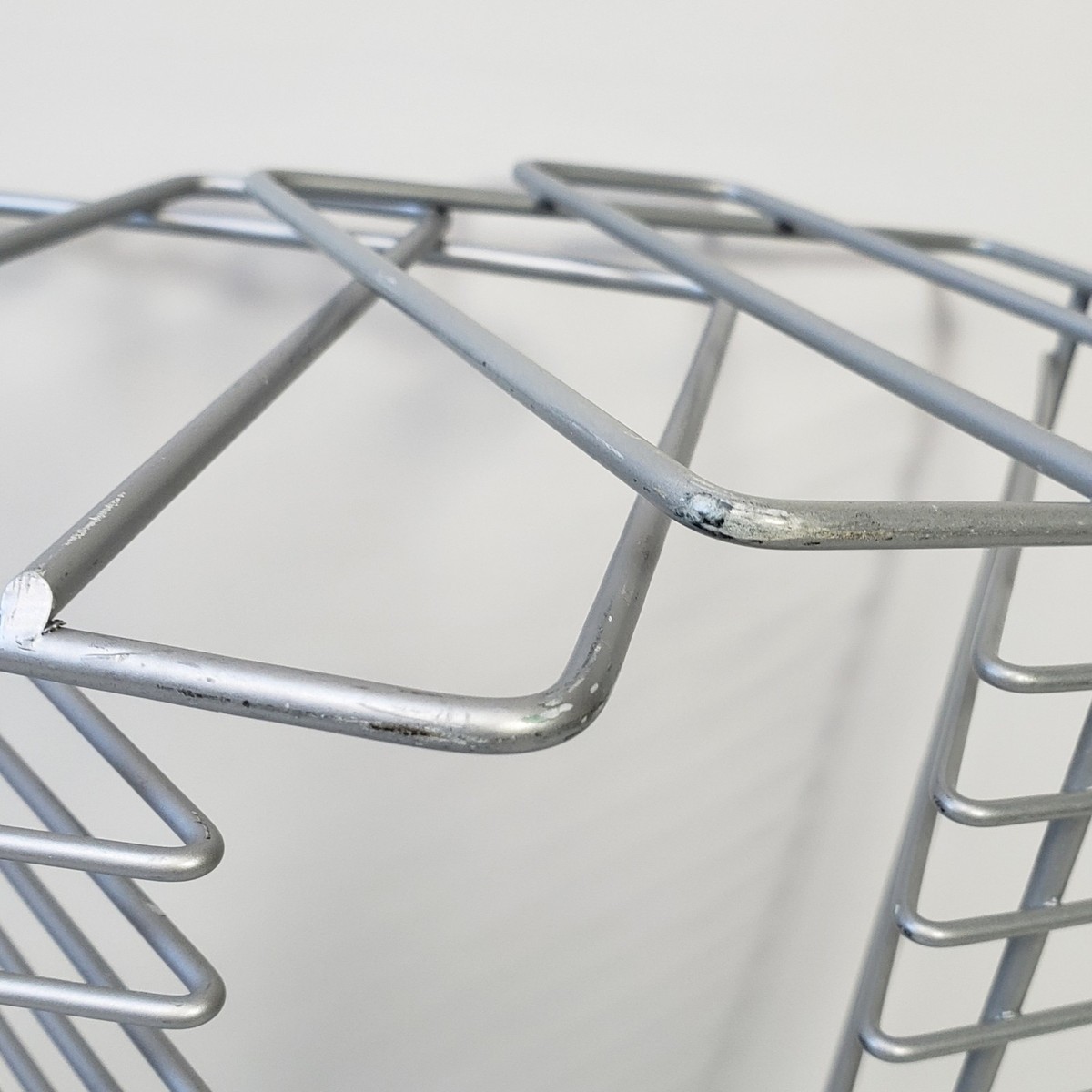 Lot of 2 Vintage Ikea VINK CD Storage Stackable Wire Rack 100.239