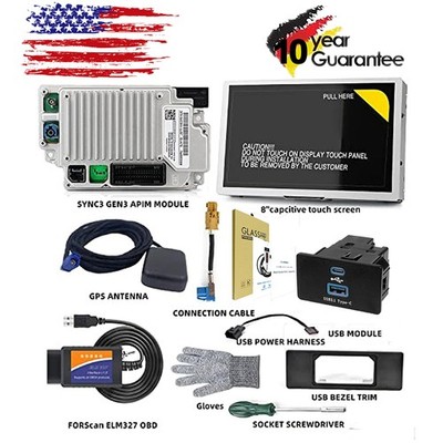 SYNC 2 to SYNC 3 3.4 Upgrade Carplay KIT FIT For Ford sync 3 APIM US NA224 GPS