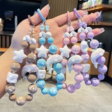 Colorful Beaded Bag Charm Strap   Dolphin Kawaii Phone Keychain Accessories