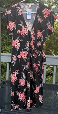 Michael Kors Front Wrap Floral Print Dress New With Tags Size XL