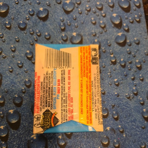 Fleer 1990 MLB Sealed Trading Card Pack, 15 Cards, Sticker, Vintage - 第 2/2 張圖片