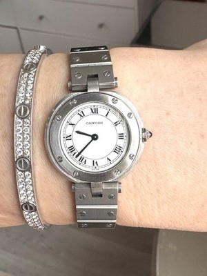Cartier Santos Vendome SM Stainless Steel 27mm ''Vendome Ronde'' Excellent Watch