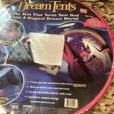 Ontel Dream Tents Unicorn Fantasy Rainbow Pops Open Twin Size Pink Ages 3 