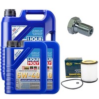 MotoröL Filter Set 5W-40 Liqui Moly 7 Liter + Schraube FüR BMW 7Er 730I Li E65