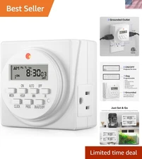 Programmable Digital Timer for Lights & Appliances - Safe & Reliable  Listed