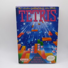 Tetris NES CIB Game Nintendo Entertainment System Complete + Manual & Styrofoam
