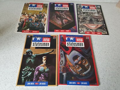 Fleetway Quality New Statesmen #1 - #5 Complete Series Set 1989 Paperback Books 