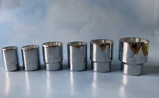 Proto Professional 12 point socket set of 6, 1" and 3/4" drive