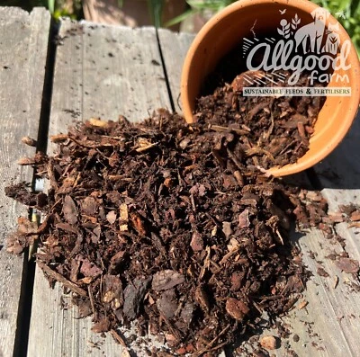 ALLGOOD FARM All-Purpose Matured Potting Bark | 0.5-15L | British Pine Bark Mulch