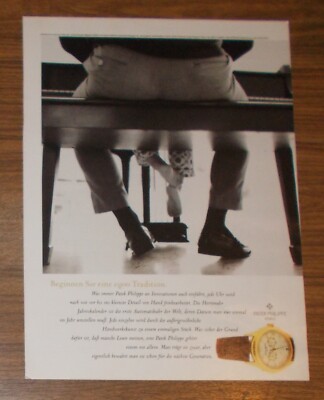 Seltene Werbung vintage PATEK PHILIPPE JAHRESKALENDER Uhr 1996