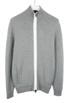 Hugo Boss Badolfo Regular Fit Extrafine Lambswool Sweatshirt Herren Groß Zip
