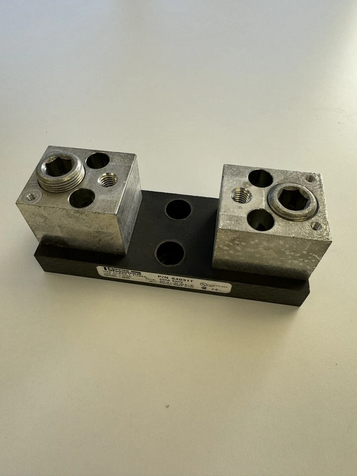 BLOQUE DE FUSIBLES 64031T 1 POLO 400 AMP 600V Foto 2 de 4