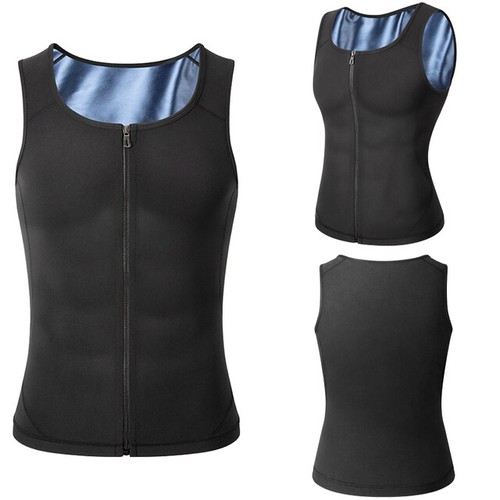 Men Gynecomastia Compression Tank Tops Sweat Vest Fitness Body Shaper Shirt US - Picture 3 of 23