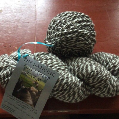 Romney Sheep Yarn Worsted 4 Oz Plus  Ragged Jacob  Dancing Pony Sheep Farm