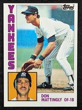 1984 Topps Baseball #8 Don Mattingly Rookie New York Yankees