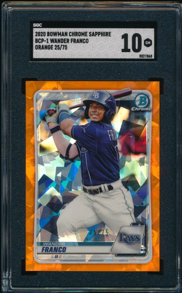 2020 Bowman Chrome Sapphire Edition - Wander Franco #BCP-1 2020 Bowman Chrome Sapphire Edition - Wander Franco #BCP-1