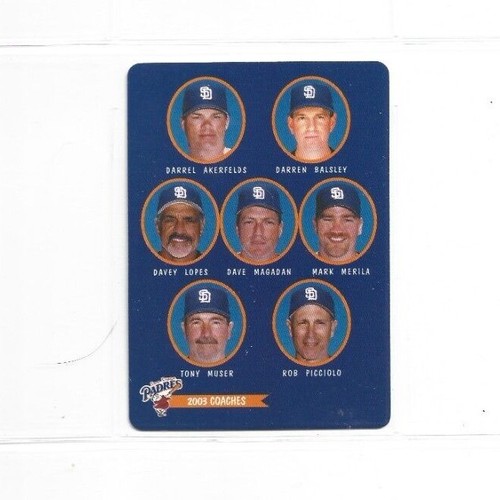 2003 Keebler San Diego Padres SGA - You Pick One - Ballpark Giveaway Set - Picture 48 of 49