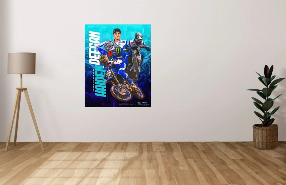 Haiden Deegan Supercross Wall Vinyl Decal POSTER  (Removable Adhesive Backing) - Image 4 of 4