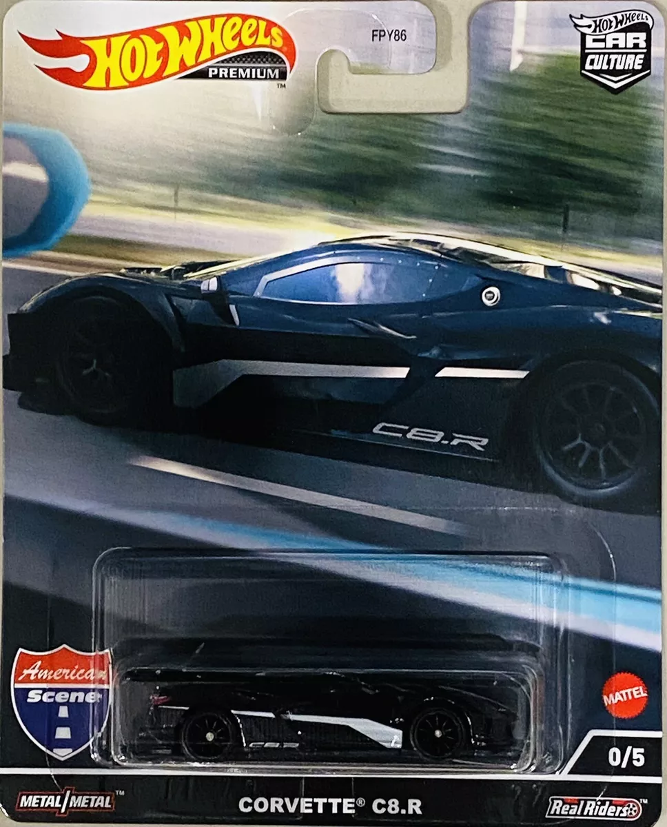 hot wheels car culture American Scene 0 Chase Car Corvette C8.R Black RARE