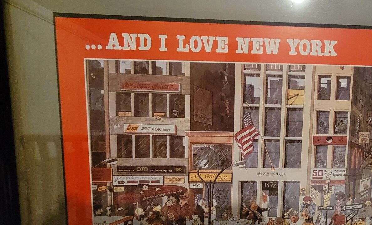 And I Love New York, Framed Poster by Michel Kichka, Artwork
