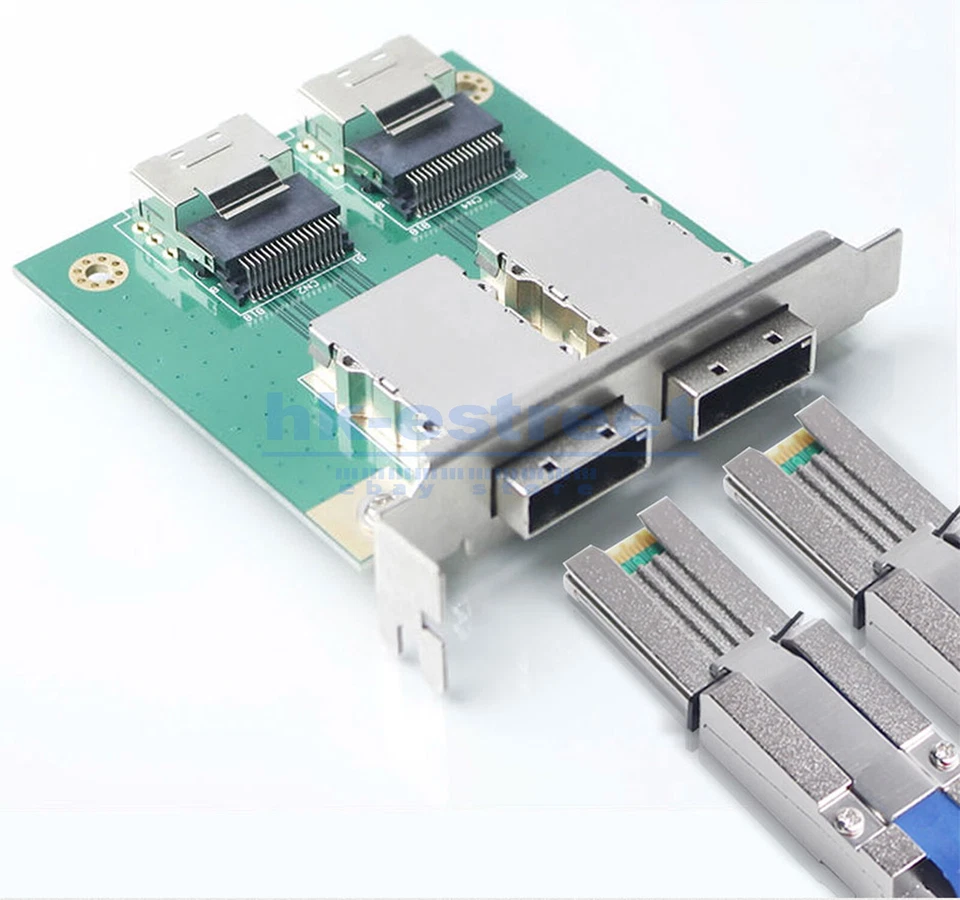 SFF-8088 to SFF-8088 External mini SAS to mini-SAS Data Server RAID Cable 6gbp/s - Image 2 of 4
