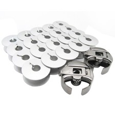 "L" Style PIGTAIL BOBBIN CASE & BOBBINS FOR TAJIMA Embroidery Machines