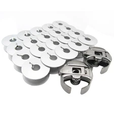 "L" Style PIGTAIL BOBBIN CASE & BOBBINS FOR TAJIMA Embroidery Machines