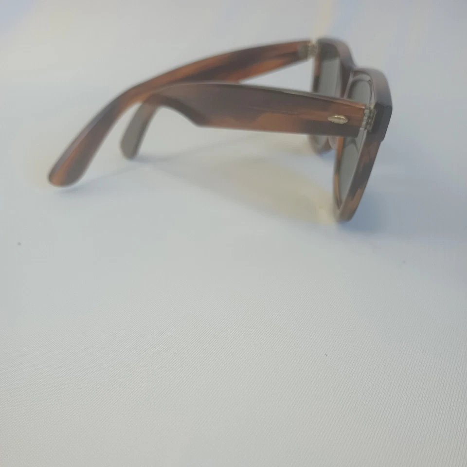 Óculos de sol vintage retrô Ray-Ban Wayfarer lentes originais casca de tartaruga - Imagem 2 de 4