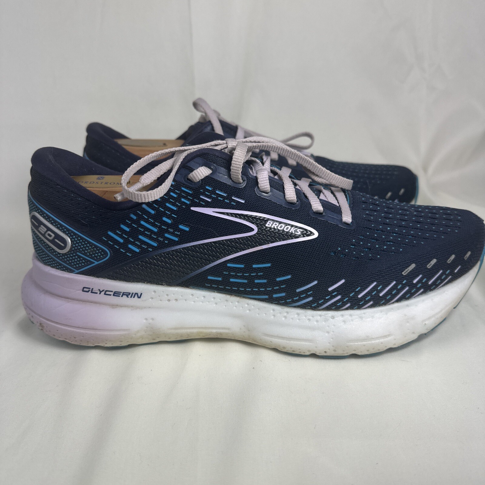 Brooks Glycerin GTS 20 Womens 10.5 Shoes Blue Purple Running Walking Gym thumbnail 7
