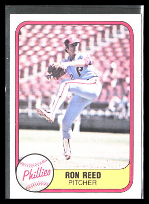 Rob Reed Philadelphia Ron Reed 1981 Fleer #11 (Philadelphia Phillies) | eBay