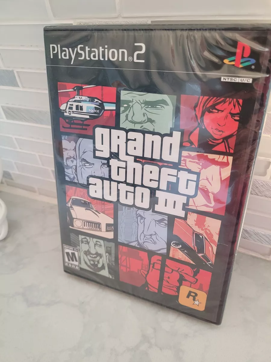 Grand Theft Auto III, Sealed, New PS2 GTA Playstation 2