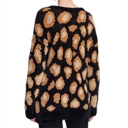 Neu mit Etikett Michael Kors Jacquard-Pullover Gepard Punkte L - Bild 2 von 6