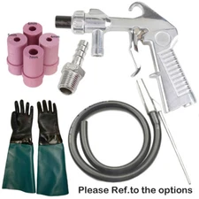 Sandblaster Air Gun Nozzles, Sandblasting Gun Tube, Sand Blaster Protect Gloves