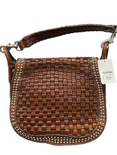 Patricia Nash Discovery Woven Acerra Saddlebag Crossbody  Purse #29 Of 200 Made!